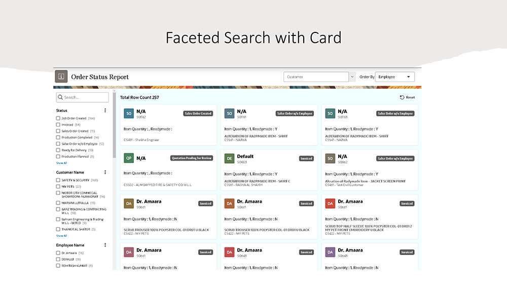 Faceted Search with Card
